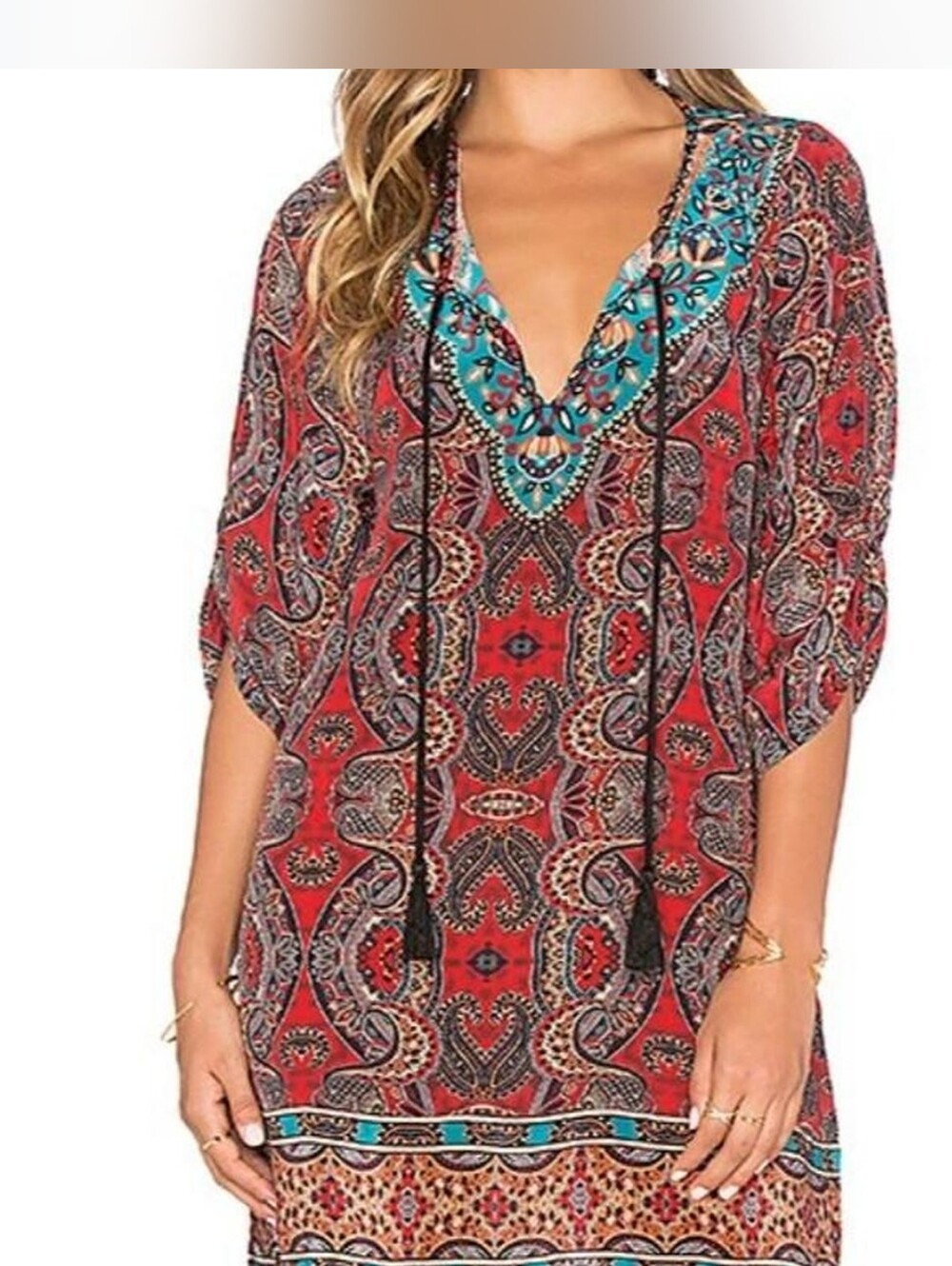 Urban Coco bohemian tunic dress L Nwot